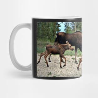 Mama Moose and Her Twins Mug